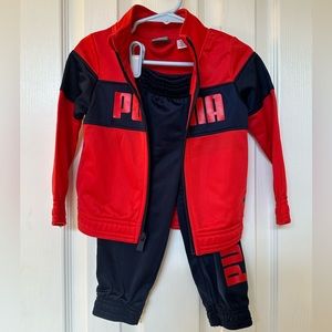 Puma Little Boy's 2-Piece Logo Jacket & Joggers Set